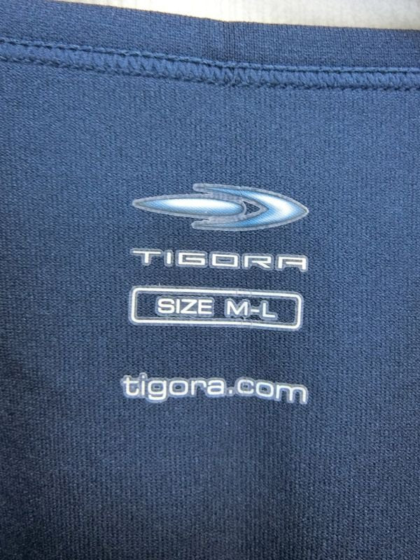 【超美品】TIGORA(ティゴラ) 半袖Tシャツ 紺 レディース ゴルフウェア