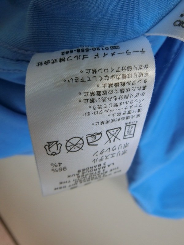【美品】adidas(アディダス) ハーフジップポロシャツ 水色 レディース S ゴルフウェア