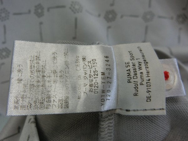 PUMA GOLF(プーマゴルフ) ポロシャツ グレー 総柄 レディース ゴルフウェア