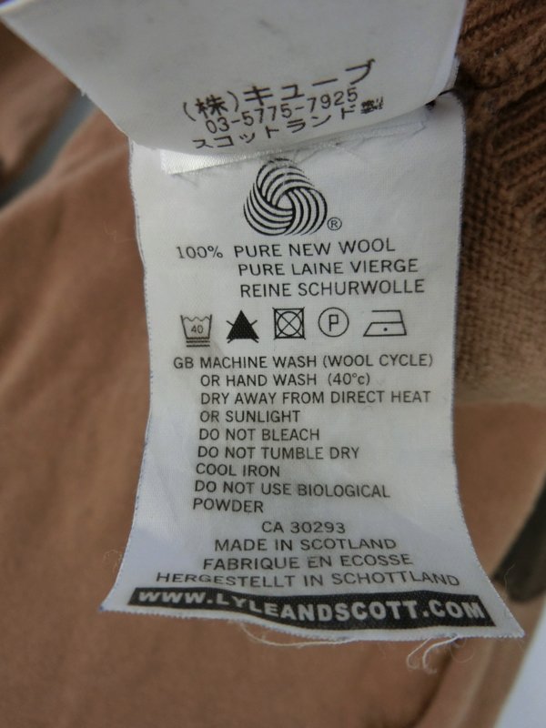 Lyle&Scott(ライルアンドスコット) Vネックセーター 茶色 レディース XXS ゴルフウェア