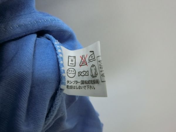 中古 ゴルフウェア GREENBORO OPEN ポロシャツ 水色 メンズ LL