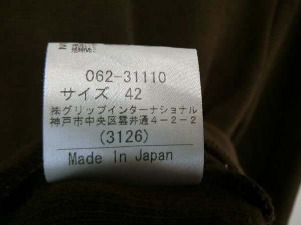 KEITA MARUYAMA on Green(ケイタマルヤマ) ハーフジップセーター 茶 レディース 42 ゴルフウェア 1904-0840 中古