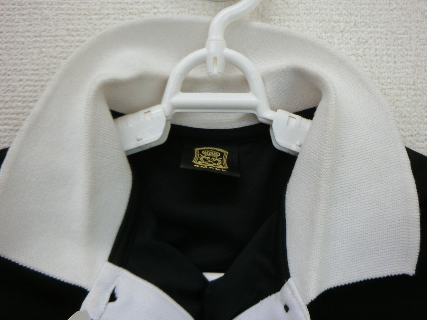 EDWIN GOLF(エドウィンゴルフ) ポロシャツ 黒白 レディース S B