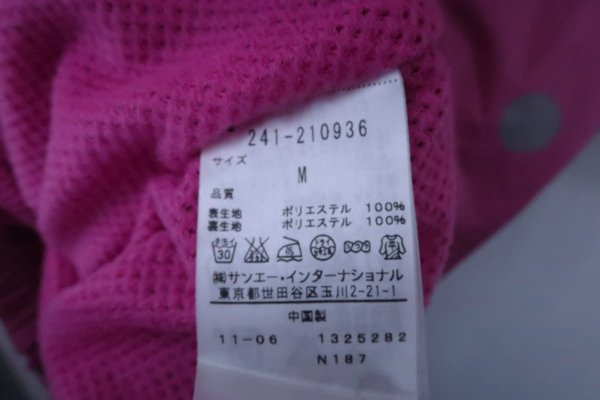 【美品】Callaway(キャロウェイ) 半袖ハーフジップブルゾン ピンク レディース M 241-210936 ゴルフウェア 2206-0145 中古