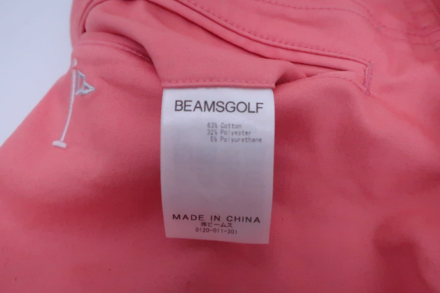 【超美品】BEAMS GOLF(ビームスゴルフ) ショートパンツ サーモンピンク レディース XS ゴルフウェア 2208-0059 中古