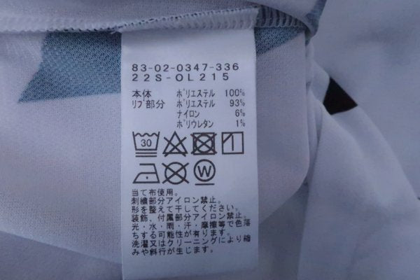 【超美品】BEAMS GOLF(ビームスゴルフ) ポロシャツ 白紺 レディース S 83-02-0347-336 ゴルフウェア 2208-0065 中古