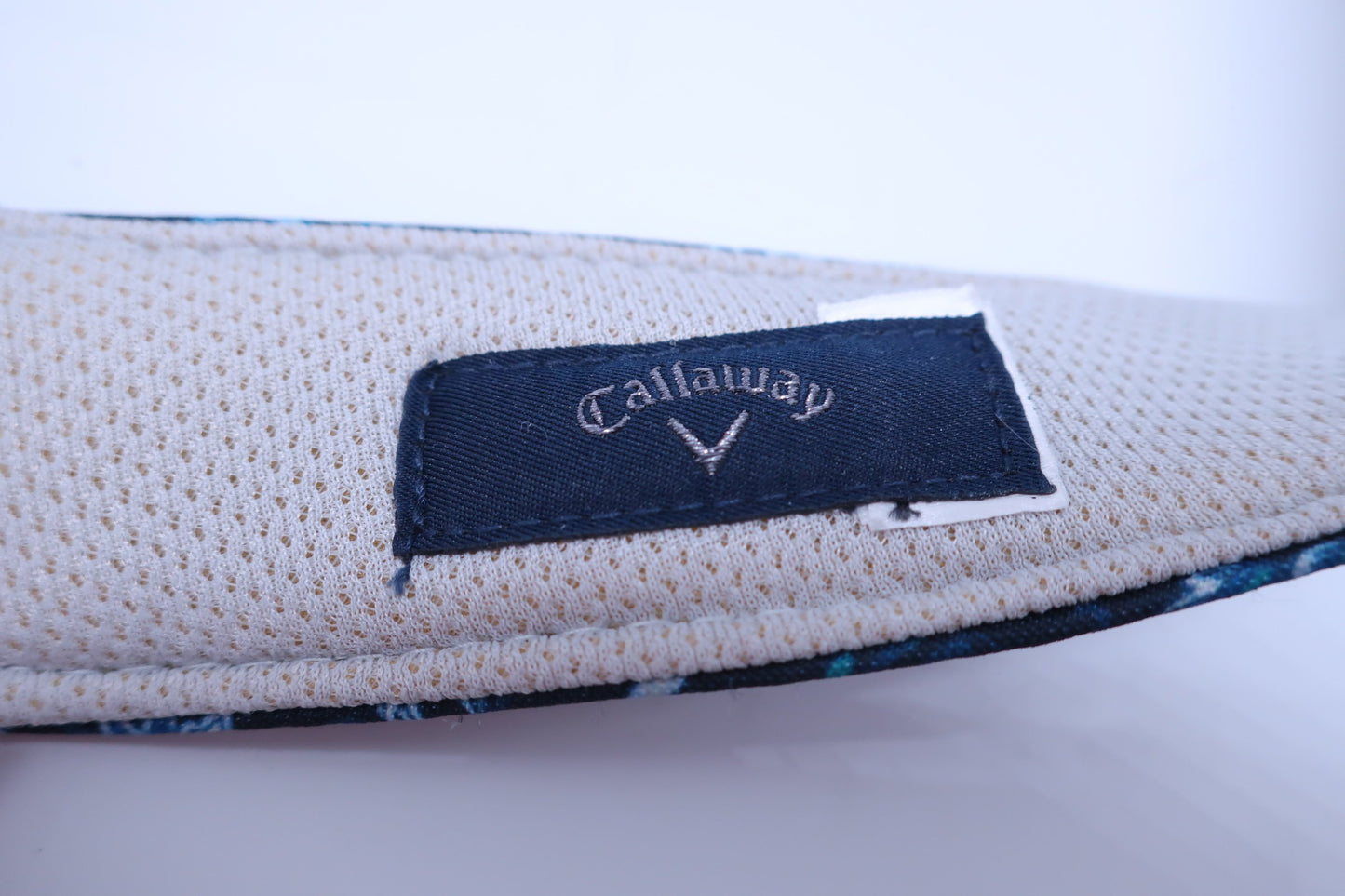 Callaway(キャロウェイ) サンバイザー 紺ボタニカル柄 レディース フリーサイズ ゴルフ用品 2208-0175 中古