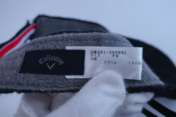 Callaway(キャロウェイ) メッシュサンバイザー 紺 レディース フリーサイズ 241-284891 ゴルフ用品 2211-0159 中古