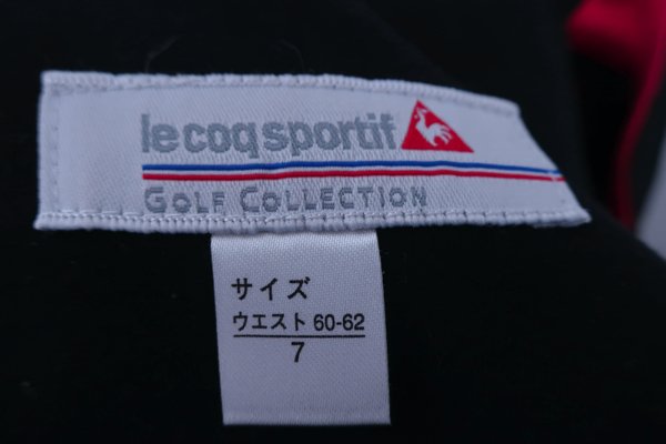 le coq sportif(ルコックスポルティフ) 厚手スカート 黒ピンク レディース 7 ゴルフウェア 2212-0020 中古
