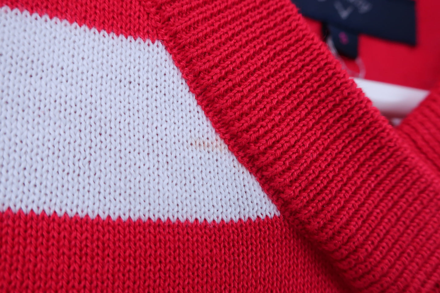 【美品】Callaway(キャロウェイ) ベスト 赤白ボーダー レディース S 241-9161803 ゴルフウェア 2305-0073 中古