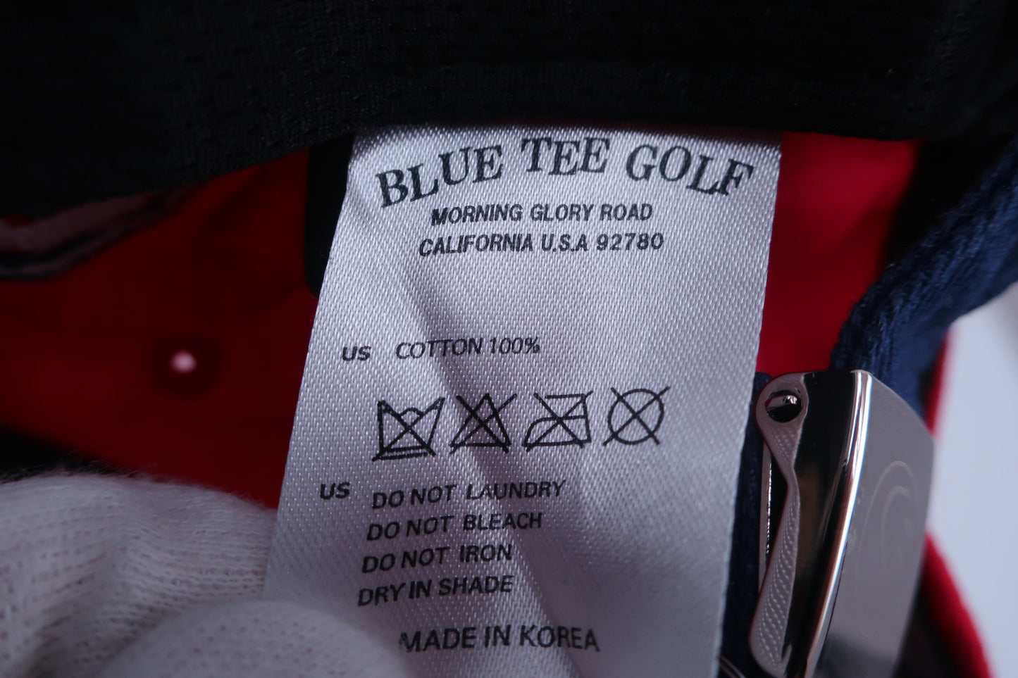 BLUE TEE GOLF(ブルーティーゴルフ) キャップ 白紺赤 メンズ フリーサイズ ゴルフ用品 2305-0151 中古