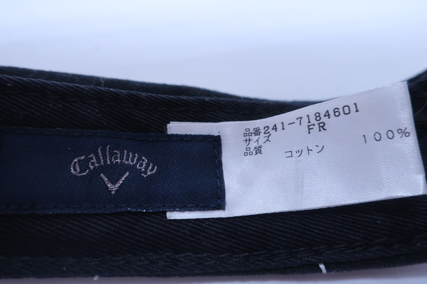 Callaway(キャロウェイ) サンバイザー 黒総柄 レディース FR 241-7184601 ゴルフ用品 2310-0092 中古
