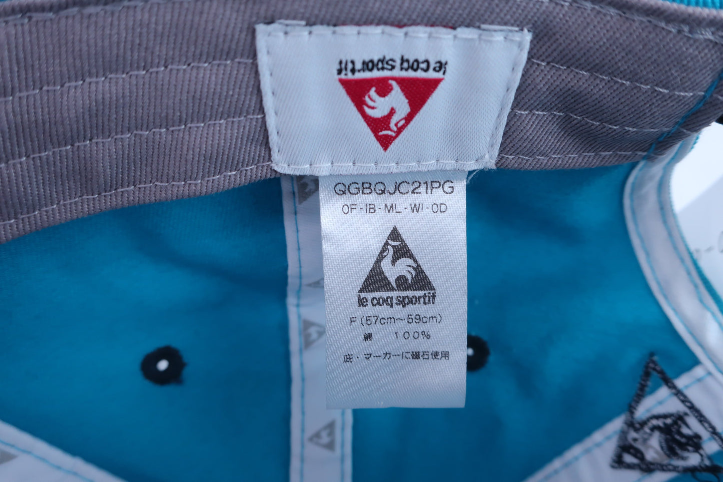 le coq sportif(ルコックスポルティフ) キャップ 水色 レディース フリーサイズ ゴルフ用品 2310-0275 中古
