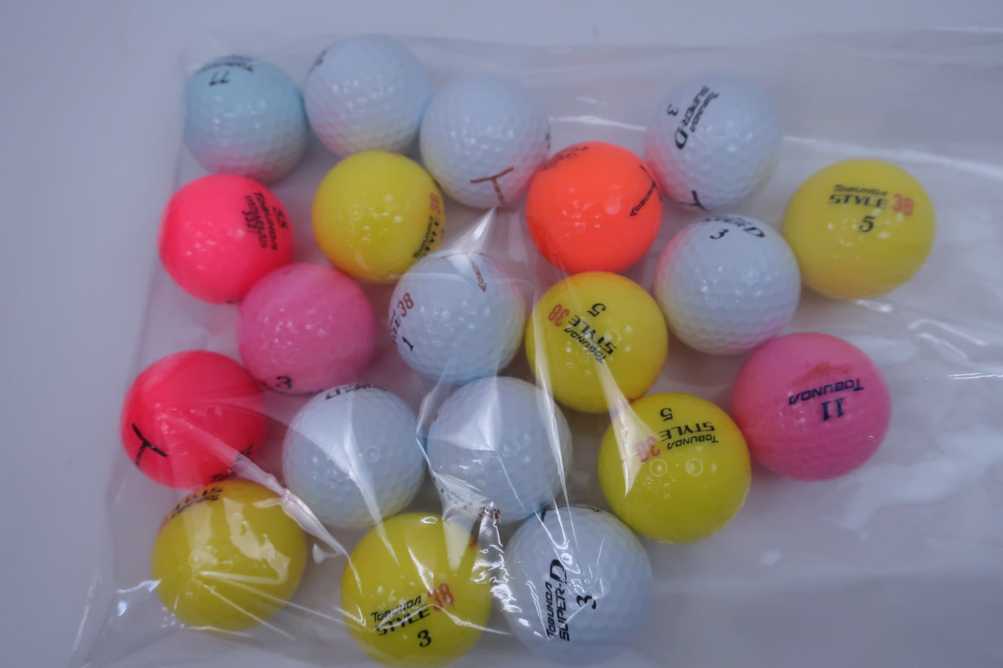 TOBUNDA ロストボール カラフル 20球 ゴルフウェア 2310-0332