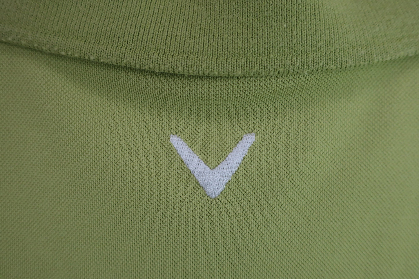 【美品】Callaway(キャロウェイ) ポロシャツ 黄緑 メンズ M 241-151689 ゴルフウェア 2311-0083 中古