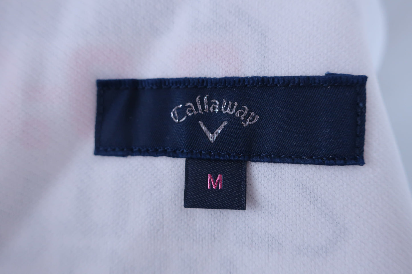 【美品】Callaway(キャロウェイ) パンツ一体型スカート 白紺文字柄 レディース M ゴルフウェア 2311-0316 中古