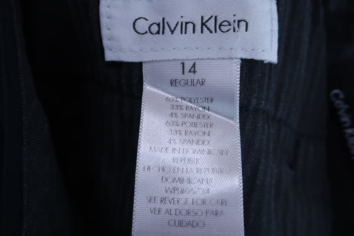 Calvin Klein golf(カルバンクラインゴルフ) パンツ 黒 レディース 14 ゴルフウェア 2312-0473 中古