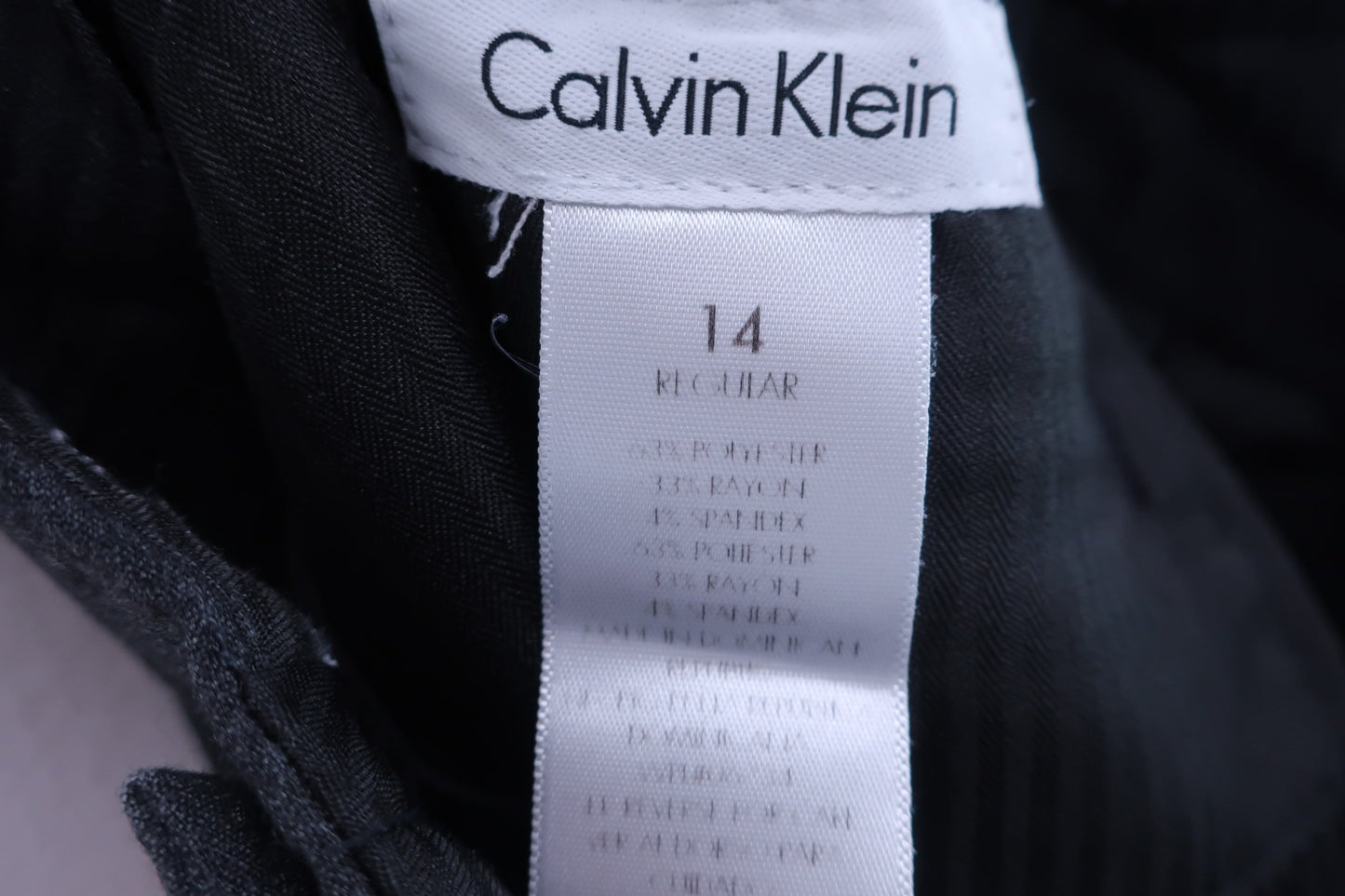 Calvin Klein golf(カルバンクラインゴルフ) パンツ グレー レディース 14 ゴルフウェア 2312-0474 中古