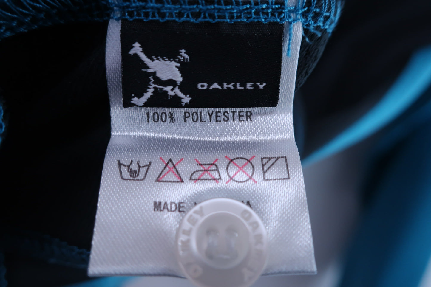 【美品】OAKLEY(オークリー) 長袖ポロシャツ 青黒 メンズ XL ゴルフ用品 2402-0079 中古