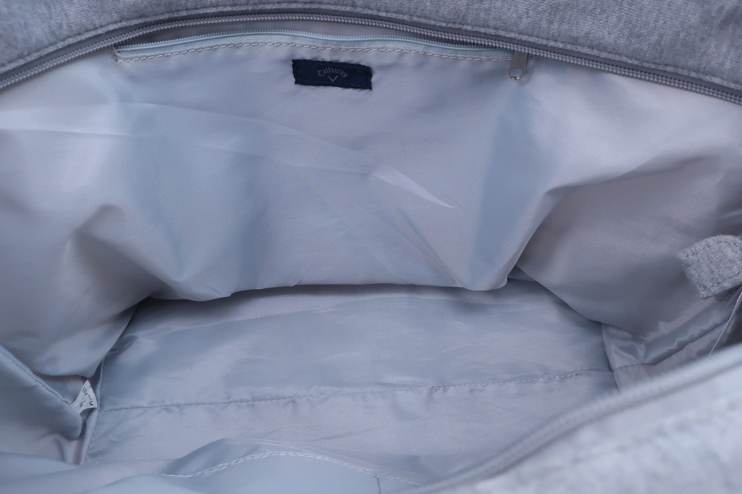【超美品】Callaway(キャロウェイ) スウェットトートバッグ グレー赤 フリーサイズ ゴルフ用品 2403-0550