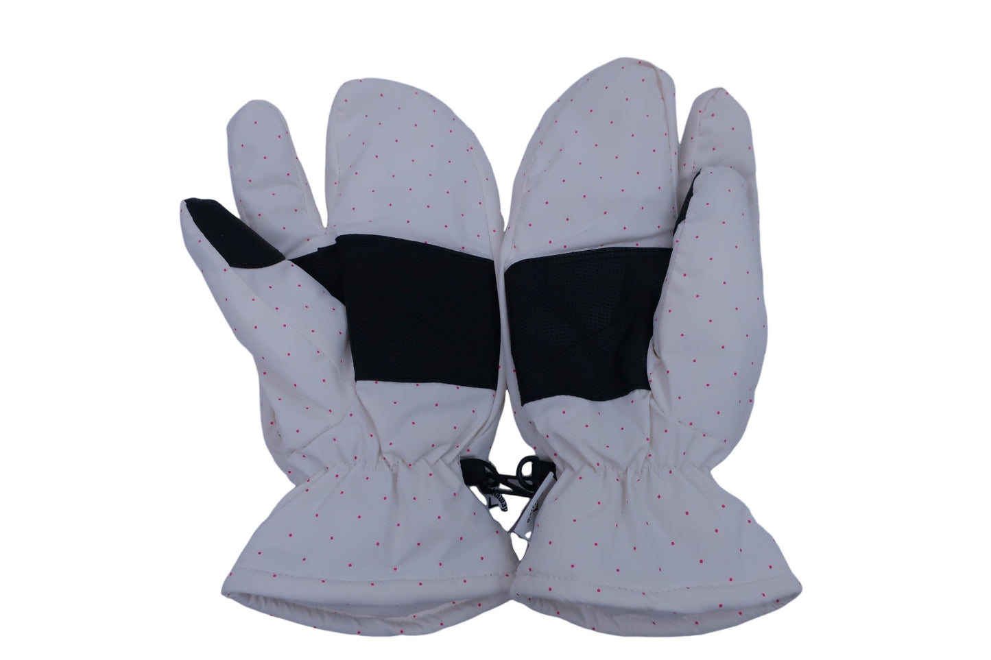 【美品】Callaway(キャロウェイ) ミトン 白ピンクドット レディース フリーサイズ ゴルフ用品 2404-0008