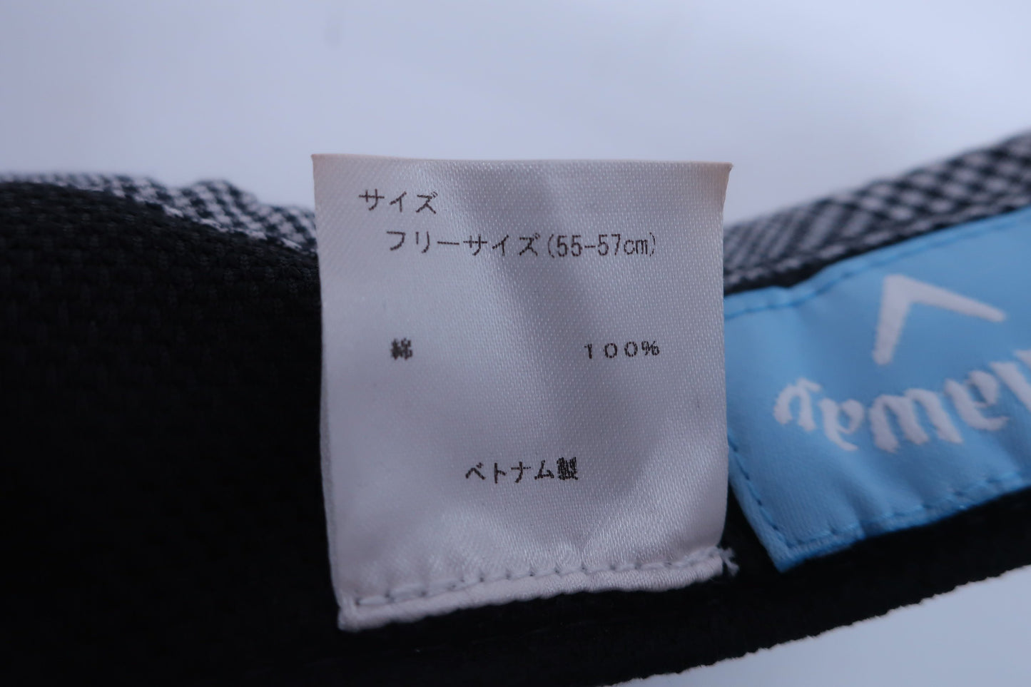 Callaway(キャロウェイ) サンバイザー 白黒チェック レディース フリーサイズ ゴルフ用品 2405-0062 中古