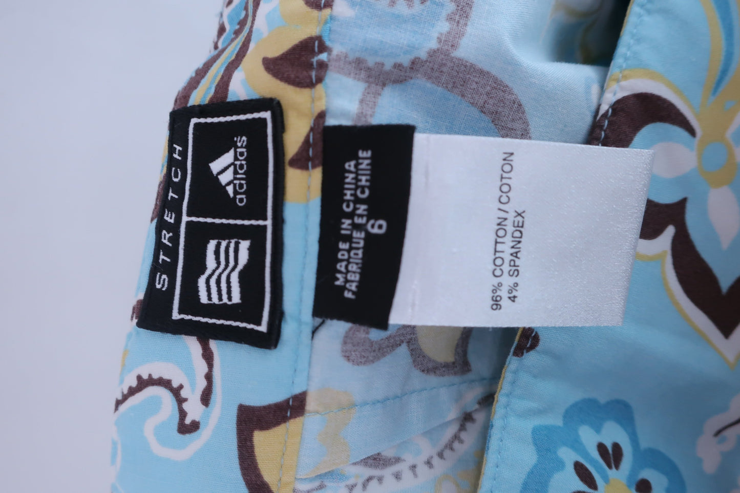adidas(アディダス) スカート 水色総柄 レディース 6 ゴルフ用品 2405-0417 中古