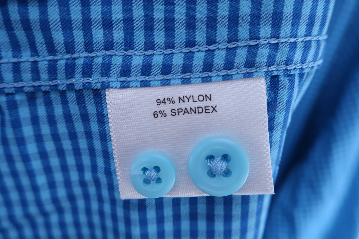 【超美品】PETER MILLAR 長袖シャツ 水色チェック メンズ L ゴルフ用品 2406-0224 中古