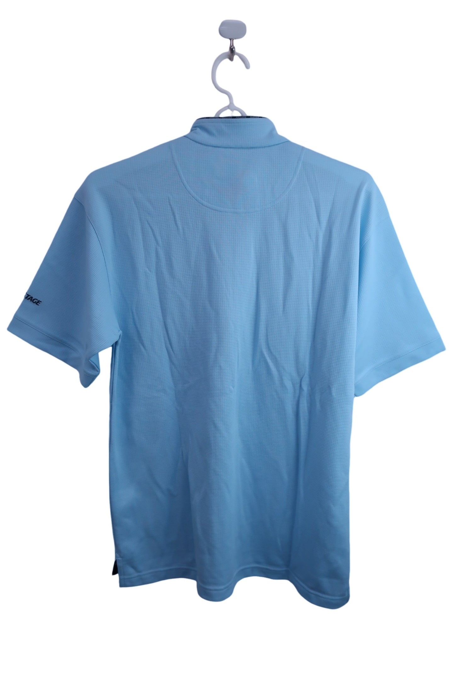 【美品】TOURSTAGE(ツアーステージ) ハーフジップシャツ 水色 メンズ M ゴルフ用品 2407-0032 中古