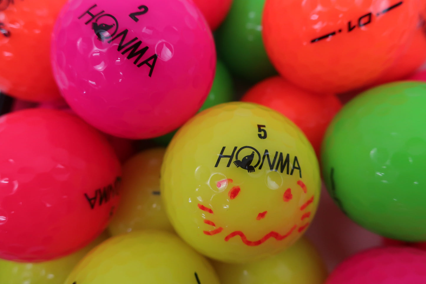 HONMA GOLF(本間ゴルフ) ロストボール カラフル 20球 D1 ゴルフ用品 2408-0537 中古