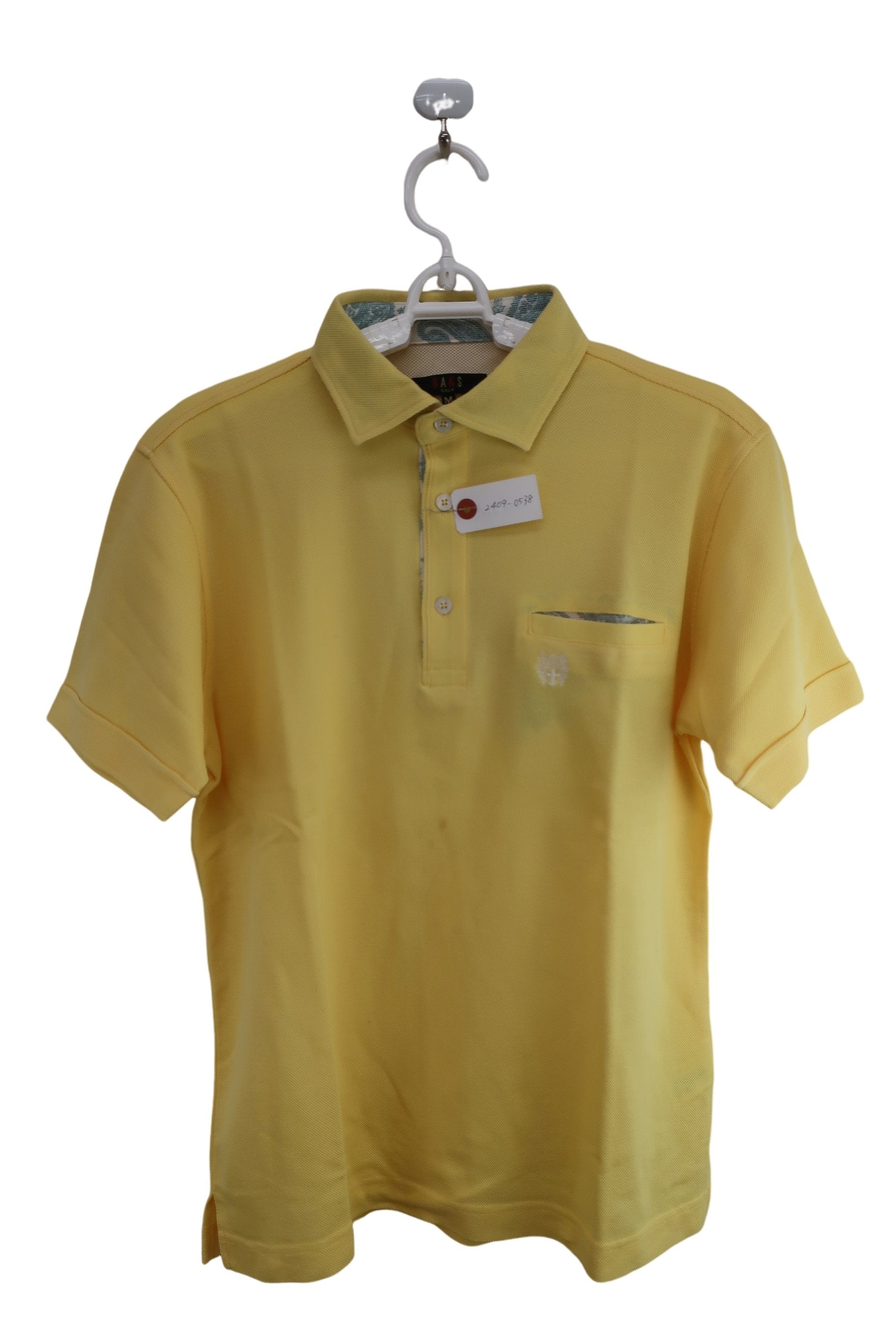 DAKS GOLF(ダックスゴルフ) ポロシャツ 黄色 メンズ M B【公式】中古