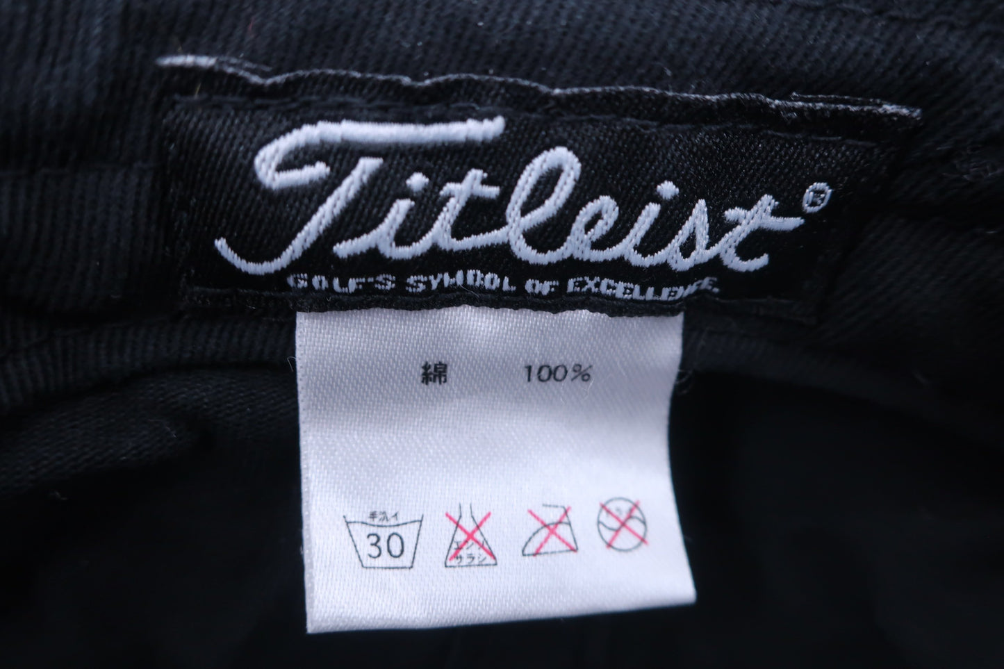 Titleist(タイトリスト) キャップ 黒白 レディース フリーサイズ B-7