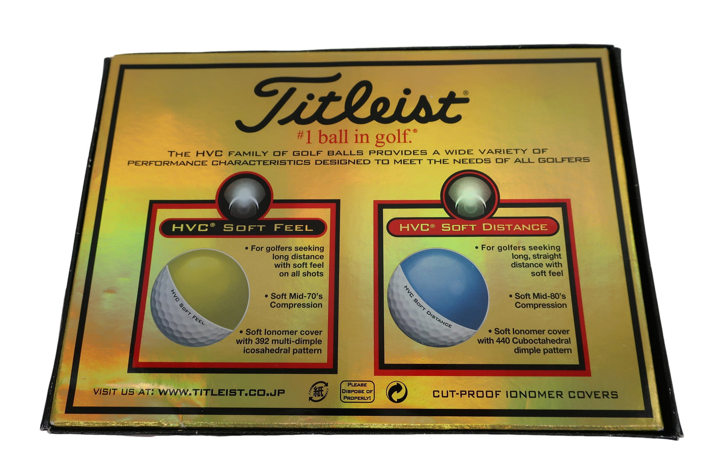 Titleist(タイトリスト) ゴルフボール 白 1ダース HVC SOFT FEEL N-3