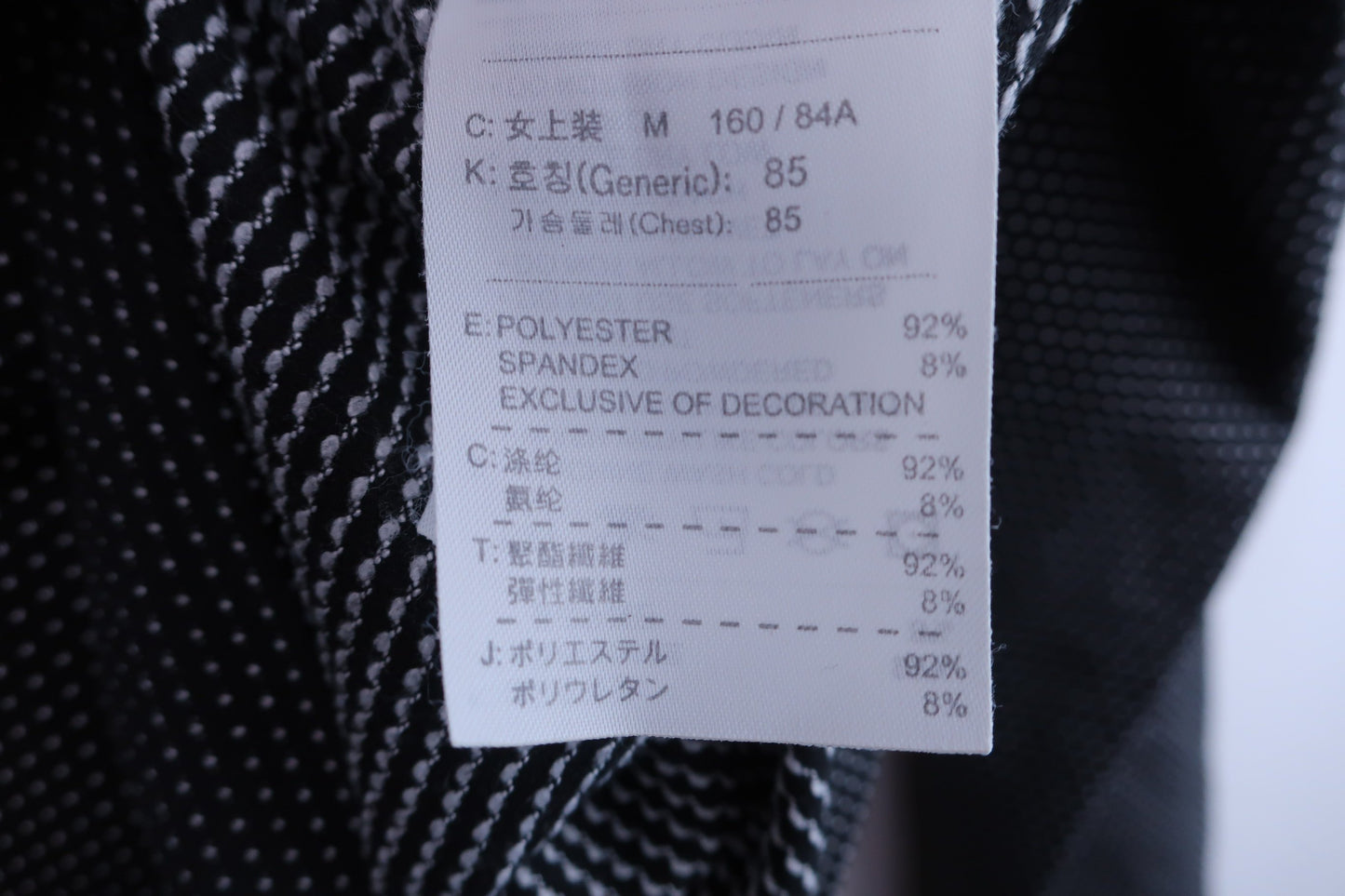 NIKE GOLF(ナイキゴルフ) 長袖ポロシャツ 黒白ドット柄 レディース M A-5