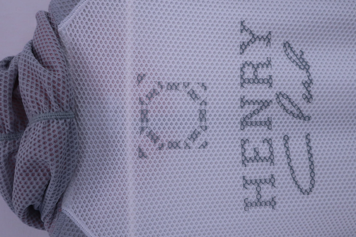 HENRY Club メッシュパーカー グレー白 レディース 40 A-6