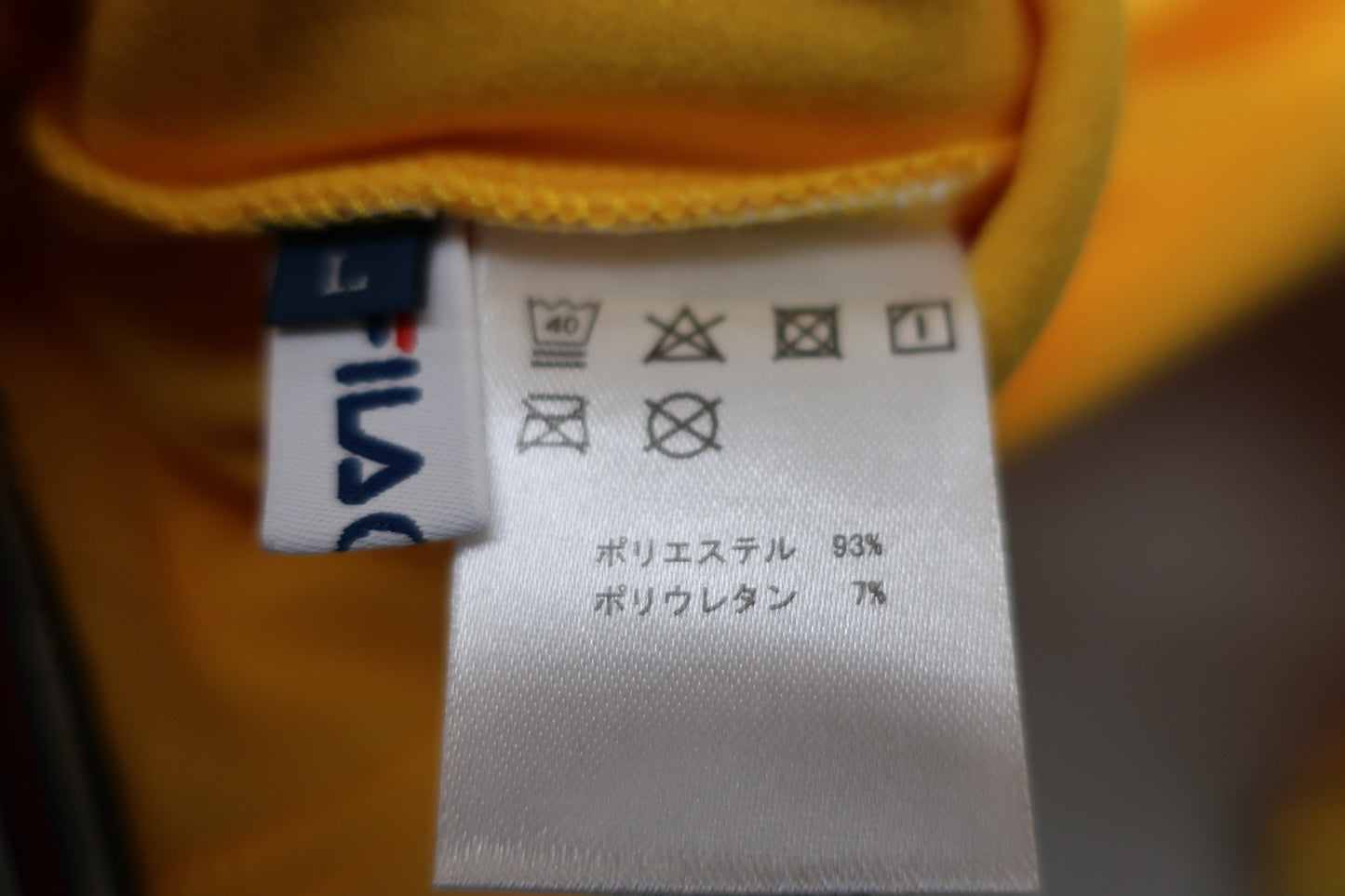 FILA GOLF(フィラゴルフ) ハイネックシャツ 黄色 メンズ L N-7