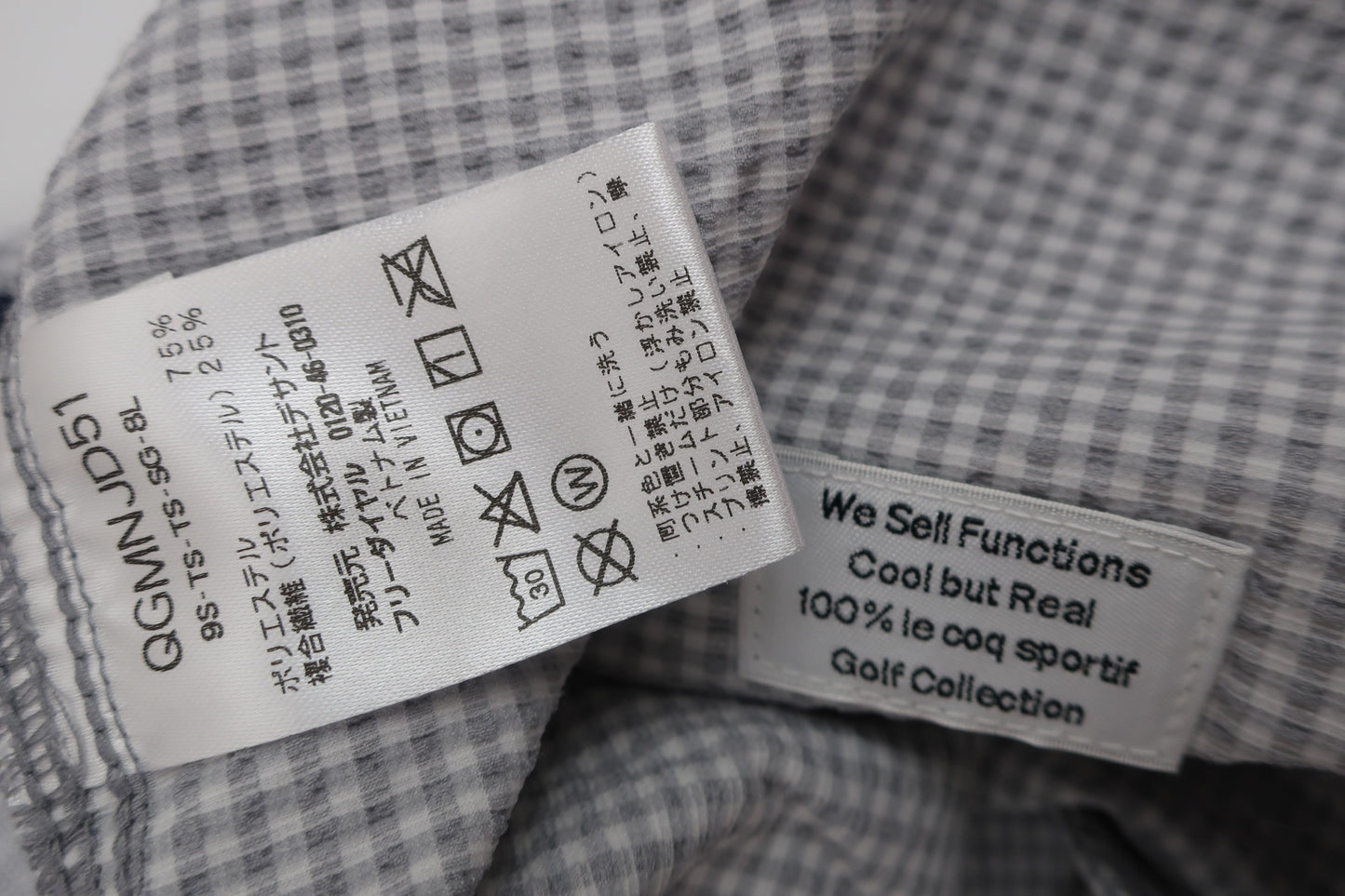 le coq sportif(ルコックスポルティフ) ハーフパンツ 白グレーチェック メンズ 88 A-9