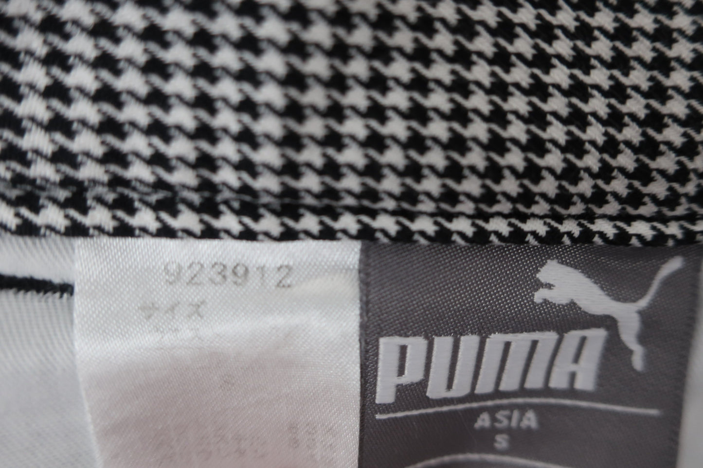 PUMA GOLF(プーマゴルフ) パンツ 白黒千鳥柄 メンズ S A-9