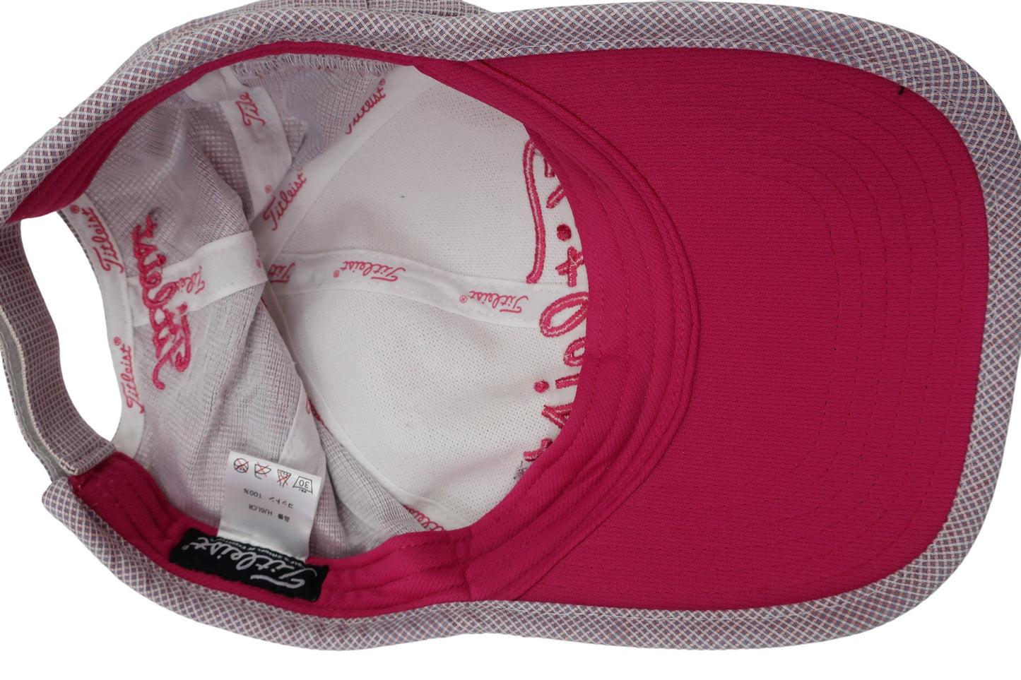 Titleist(タイトリスト) キャップ ピンクチェック レディース フリーサイズ A-8