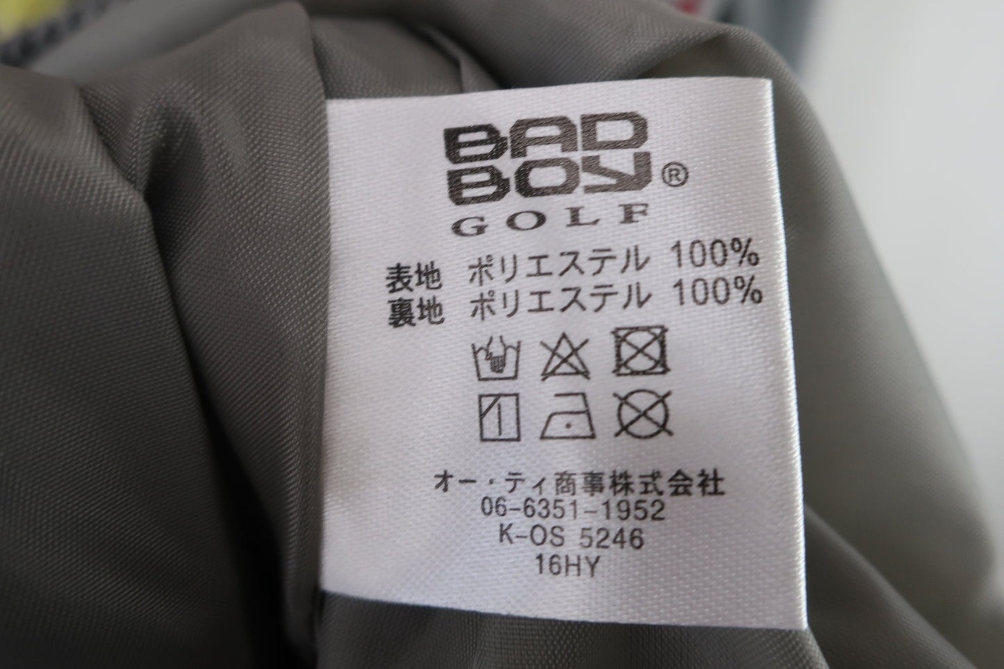 BAD BOY GOLF(バッドボーイ ゴルフ) セーター グレーアーガイル柄 メンズ O N-6
