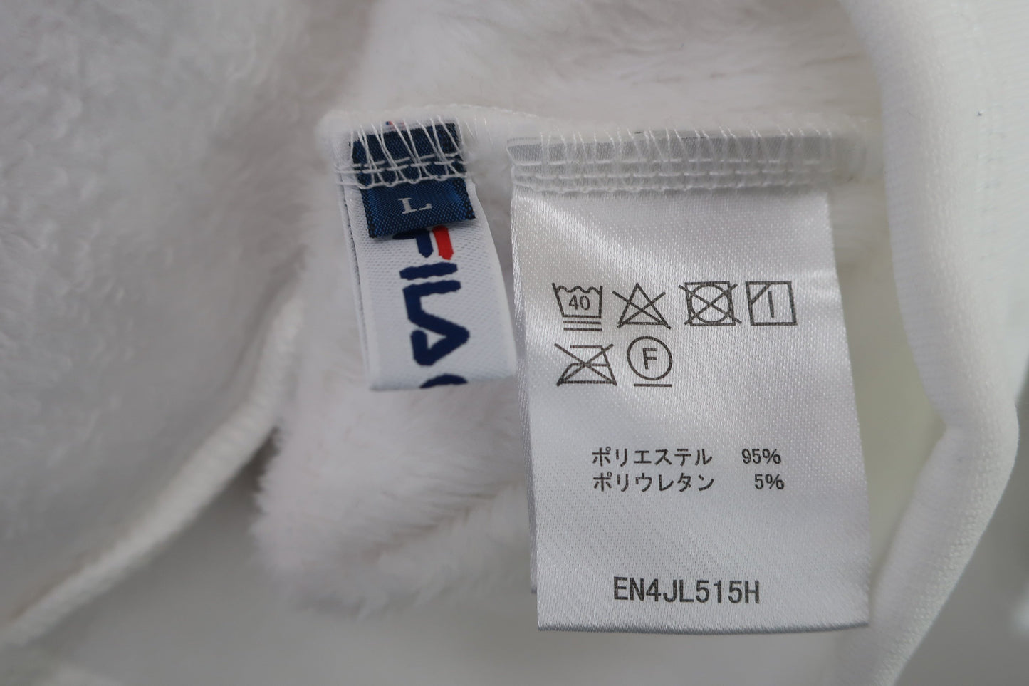 FILA GOLF(フィラゴルフ) 裏起毛モックネックシャツ 白 レディース L EN4JL515H A-6