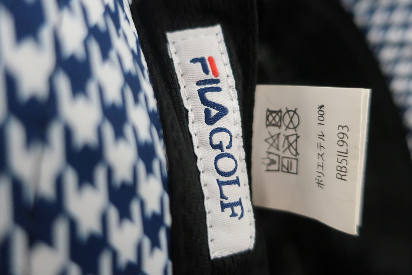 FILA GOLF(フィラゴルフ) ハット ネイビー白千鳥柄 レディース フリーサイズ A-9
