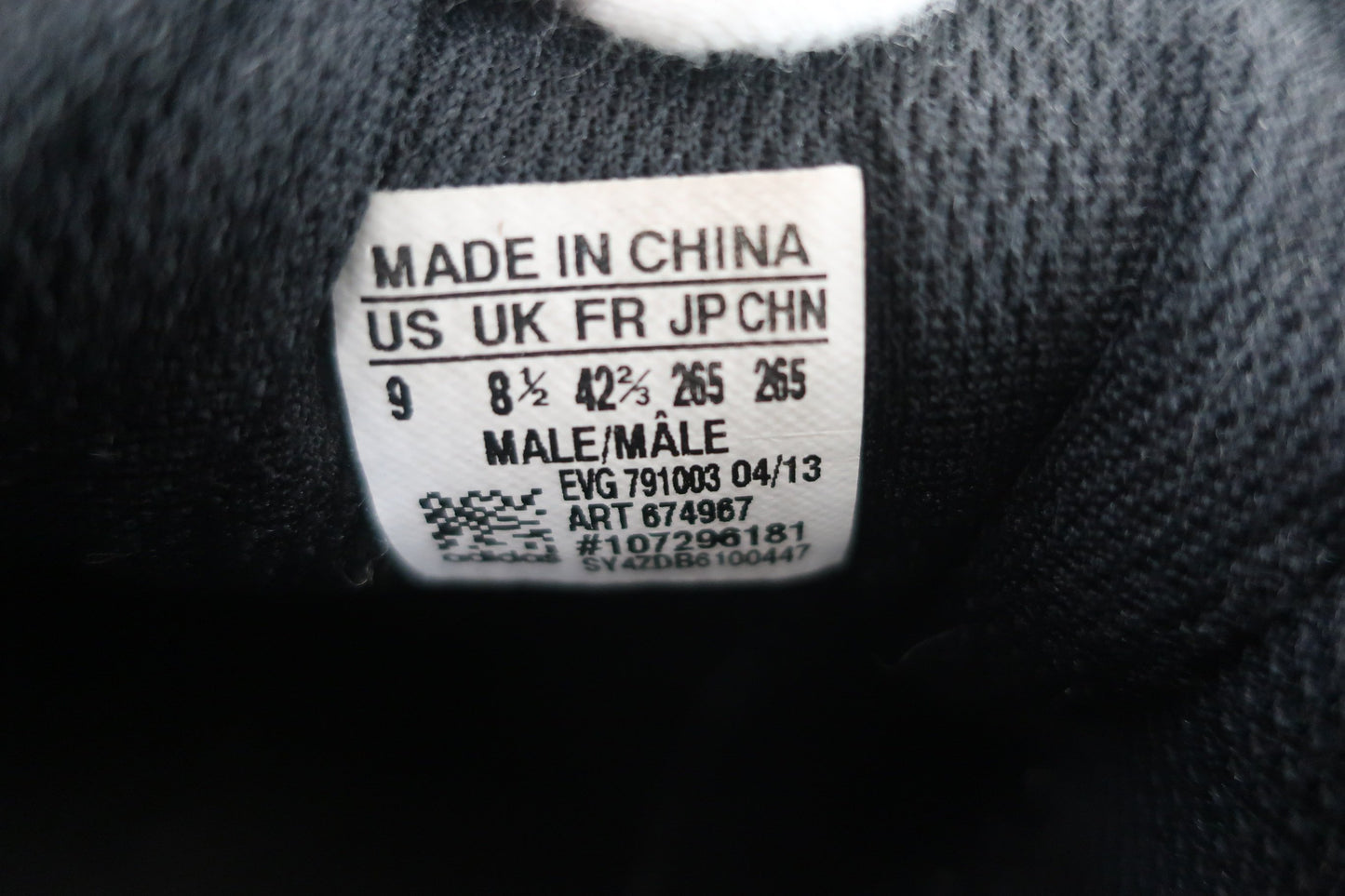 adidas(アディダス) ダイヤル式ゴルフシューズ 白黒 メンズ 26.5cm EVG791003 B-10