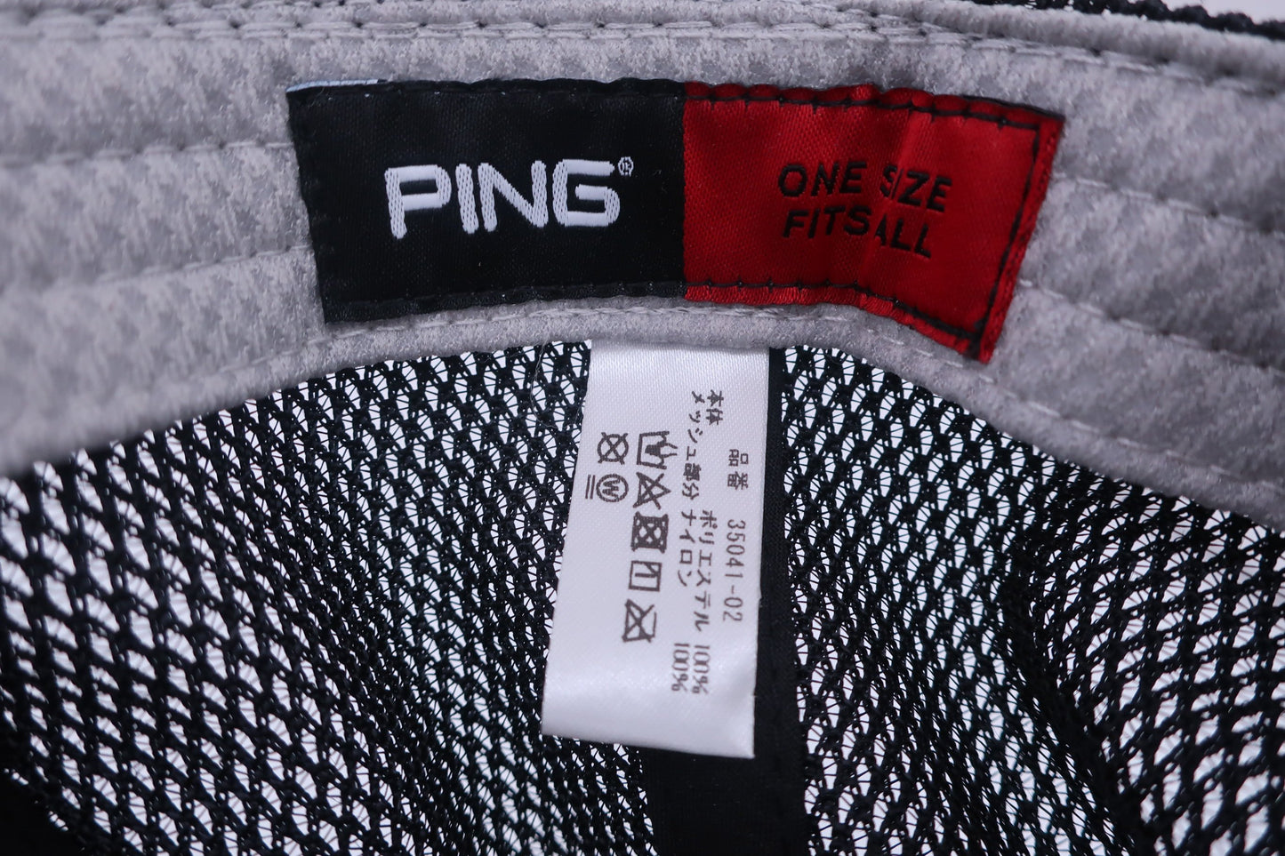 PING(ピン) キャップ 黒カモフラ メンズ フリーサイズ B-9