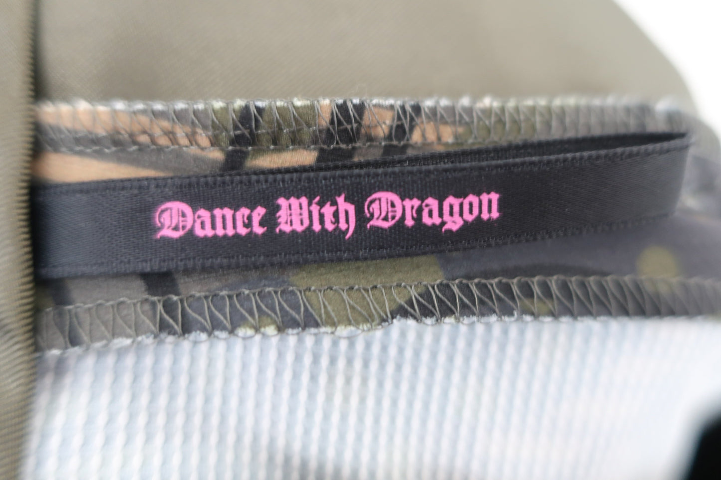 Dance With Dragon(ダンスウィズドラゴン) スカート カーキ総柄 レディース 2 A-7