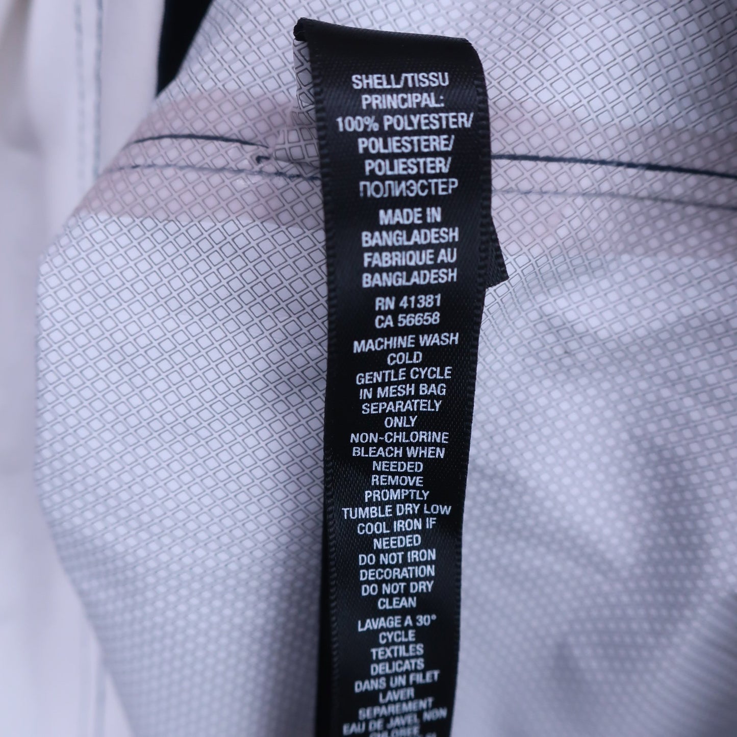 RLX RALPH LAUREN(アールエルエックス) ハーフジップウィンドブレーカー 白ネイビー メンズ M A