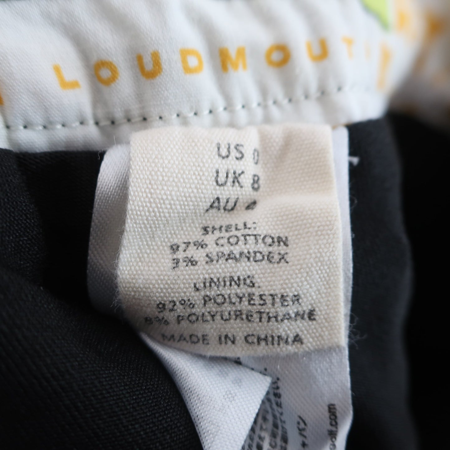 LOUDMOUTH(ラウドマウス) パンツ一体型スカート 白黒 レディース US 0 B