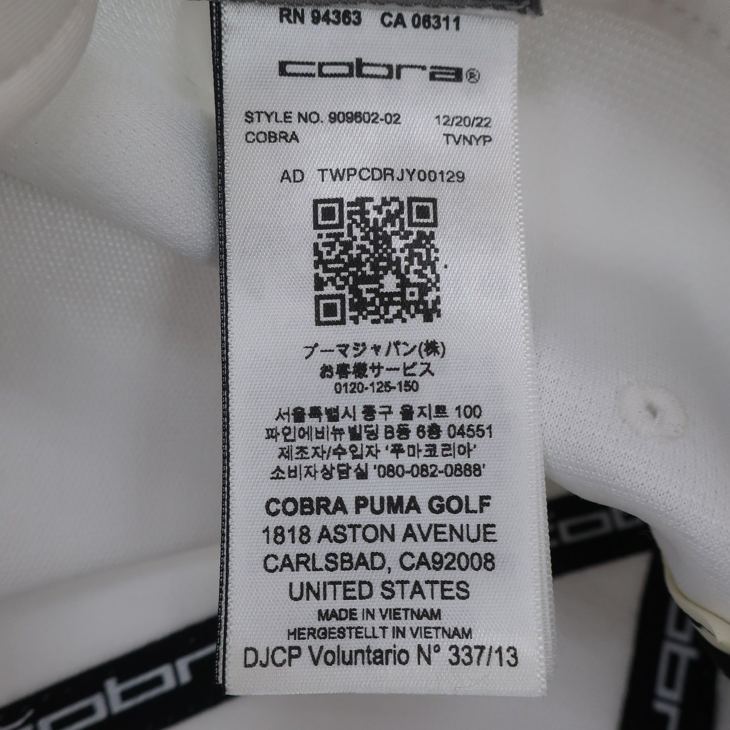 Cobra(コブラ) キャップ 白 レディース フリーサイズ A