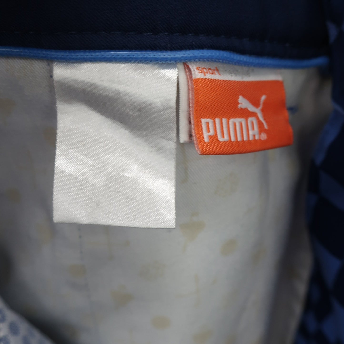 PUMA GOLF1 ハーフパンツ 青市松柄 メンズ 78 A