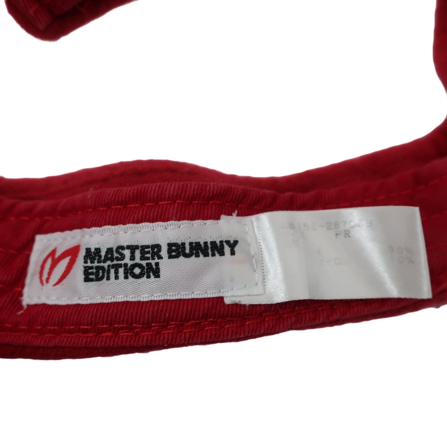 MASTER BUNNY EDITION(マスターバニーエディション) サンバイザー 赤 レディース フリーサイズ B